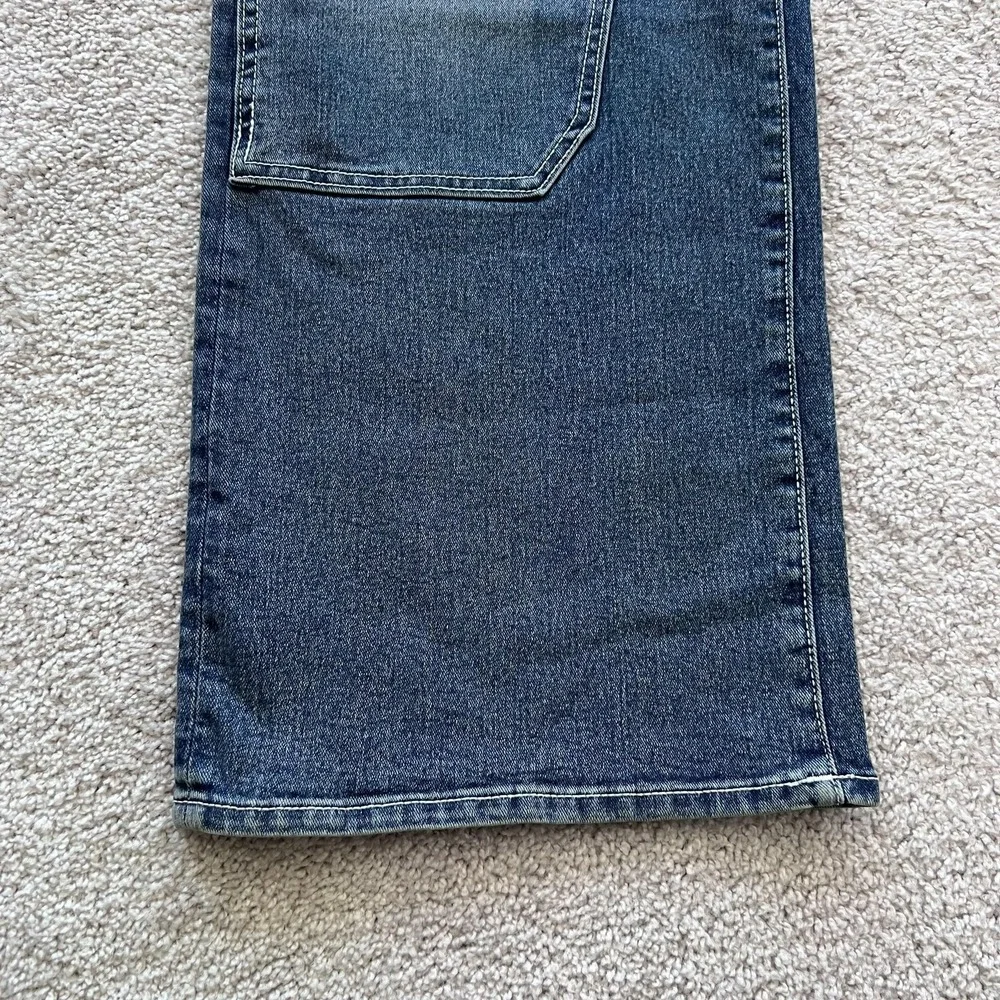 True Religion Vinny Ultra Baggy Carpenter Jeans Mens 36x33‎ Blue Drawstring
